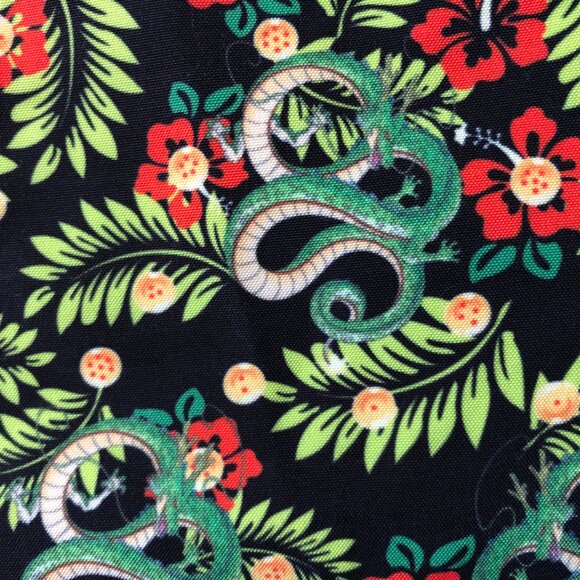 Dragon Ball Super Floral Shenron Print Hawaiian Shirt Size Small - Picture 3 of 6